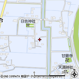 福岡県柳川市大和町六合722周辺の地図