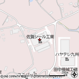 九州食品佐賀シール工場食堂周辺の地図