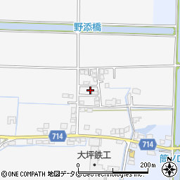 福岡県柳川市大和町塩塚121周辺の地図