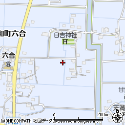 福岡県柳川市大和町六合672周辺の地図