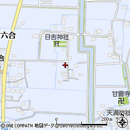 福岡県柳川市大和町六合724周辺の地図