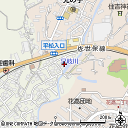 長崎県佐世保市早苗町392周辺の地図