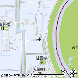 福岡県柳川市大和町六合772周辺の地図