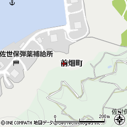 長崎県佐世保市前畑町周辺の地図