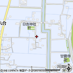 福岡県柳川市大和町六合716周辺の地図