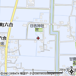 福岡県柳川市大和町六合713-1周辺の地図