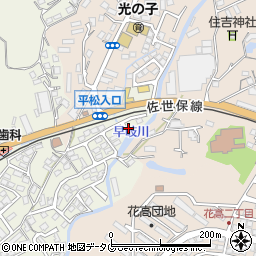 長崎県佐世保市早苗町389-1周辺の地図