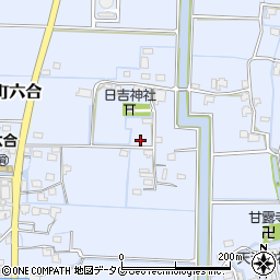 福岡県柳川市大和町六合714周辺の地図