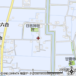 福岡県柳川市大和町六合715周辺の地図