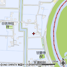 福岡県柳川市大和町六合768周辺の地図