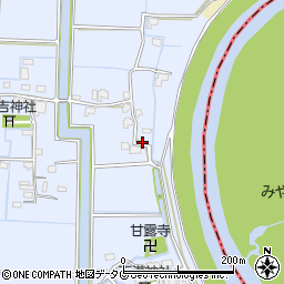 福岡県柳川市大和町六合282周辺の地図