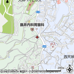 長崎県佐世保市天神町1233周辺の地図