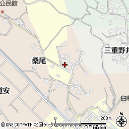 大分県臼杵市桑尾周辺の地図