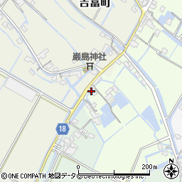 福岡県柳川市弥四郎町367周辺の地図