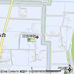 福岡県柳川市大和町六合694周辺の地図