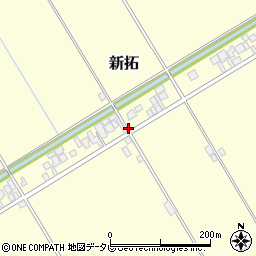 佐賀県杵島郡白石町新拓694周辺の地図