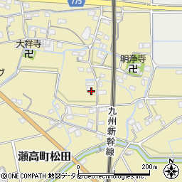 〒835-0011 福岡県みやま市瀬高町松田の地図