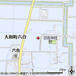 福岡県柳川市大和町六合603周辺の地図