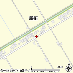 佐賀県杵島郡白石町新拓696周辺の地図