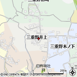 大分県臼杵市三重野井上158周辺の地図