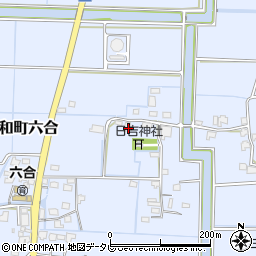 福岡県柳川市大和町六合689周辺の地図