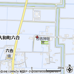 福岡県柳川市大和町六合688周辺の地図