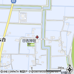 福岡県柳川市大和町六合312-2周辺の地図