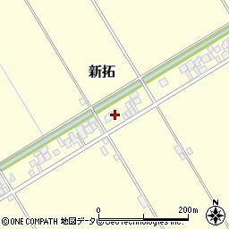 佐賀県杵島郡白石町新拓697周辺の地図