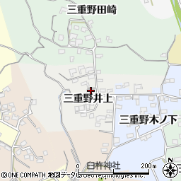 大分県臼杵市三重野井上349周辺の地図