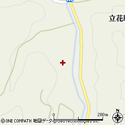 福岡県八女市立花町白木5566周辺の地図