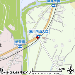 三川内山入口周辺の地図
