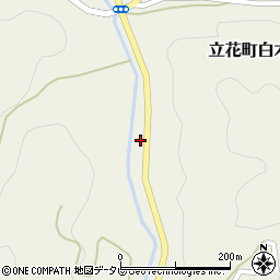 福岡県八女市立花町白木3122-5周辺の地図