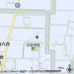 福岡県柳川市大和町六合334周辺の地図