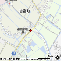 福岡県柳川市吉富町500周辺の地図