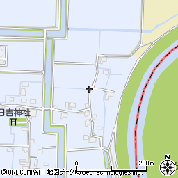 福岡県柳川市大和町六合307周辺の地図