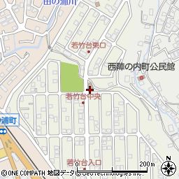 若竹台公民館周辺の地図