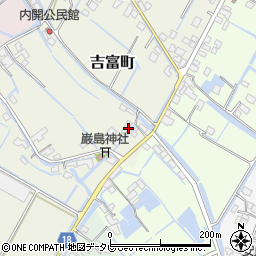 福岡県柳川市吉富町447-1周辺の地図