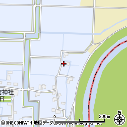 福岡県柳川市大和町六合258周辺の地図