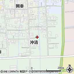 佐賀県白石町（杵島郡）沖清周辺の地図