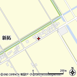 佐賀県杵島郡白石町新拓886周辺の地図