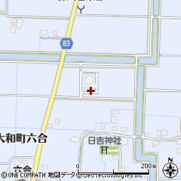 福岡県柳川市大和町六合324周辺の地図