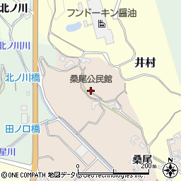 桑尾公民館周辺の地図