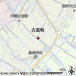 福岡県柳川市吉富町398周辺の地図