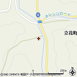 福岡県八女市立花町白木5587周辺の地図
