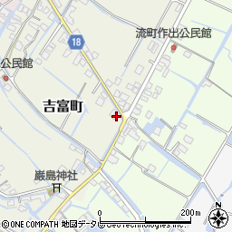 福岡県柳川市吉富町392周辺の地図