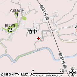 大分県大分市竹中1471周辺の地図