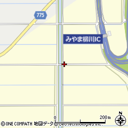 福岡県みやま市瀬高町本吉2080周辺の地図