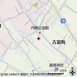 福岡県柳川市吉富町455周辺の地図