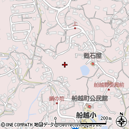 長崎県佐世保市船越町周辺の地図