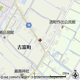 福岡県柳川市吉富町222周辺の地図